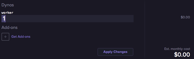Heroku Worker Dyno